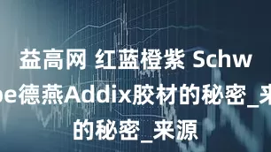 益高网 红蓝橙紫 Schwalbe德燕Addix胶材的秘密_来源