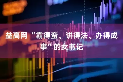 益高网 “霸得蛮、讲得法、办得成事”的女书记